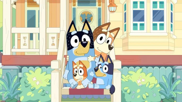 Герої популярного австралійського анімаційного серіалу «Блуї» (Bluey) Герої популярного австралійського анімаційного серіалу «Блуї» (Bluey)
